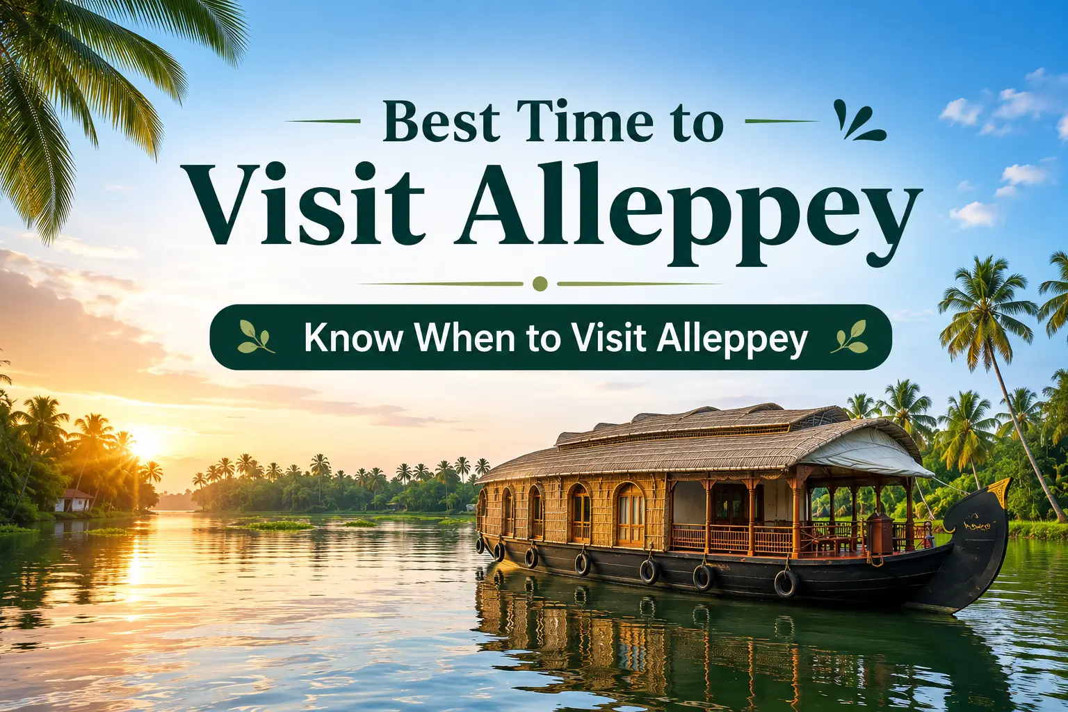 Best Time to Visit Alleppey – Know When to Visit Alleppey