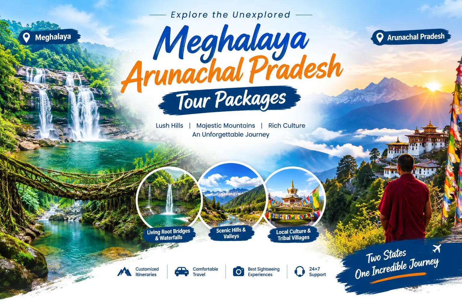 Meghalaya Arunachal Pradesh Tour Packages