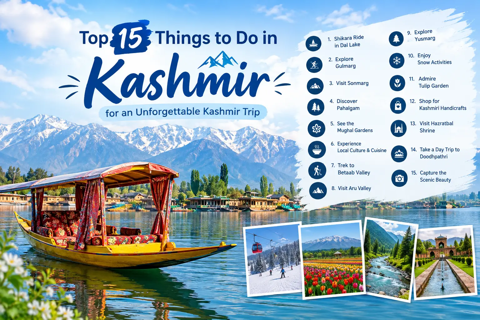 Top 15 Things to Do in Kashmir for an Unforgettable Kashmir Trip