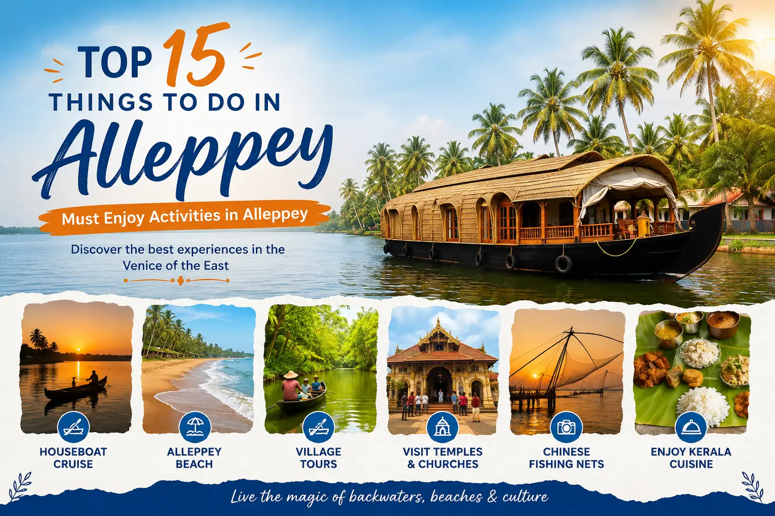 Top 15 Things to Do in Alleppey